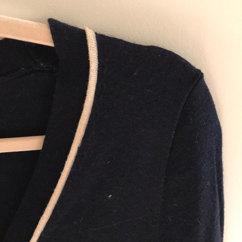 J. Crew Navy Blue Cardigan (x-small) - Picture 3 of 7